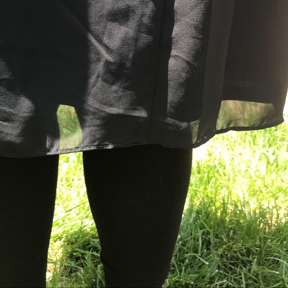 Lane Bryant | Pleather Trimmed Black Dress 22/24 - Picture 6 of 6